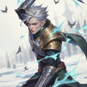 Fantasy Character Commission - Upper Body Portrait - D&D Character Portrait, Custom DnD, Pathfinder Designs