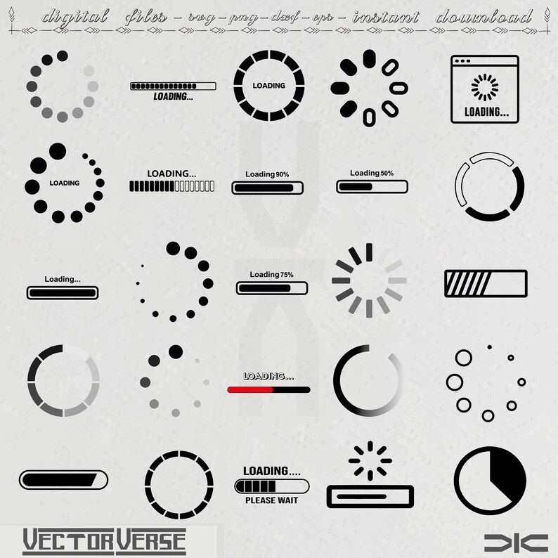 Loading Bar Svg Bundle Loading Svg Loading Icon Svg Loading Please Wait ...