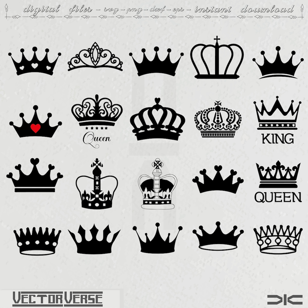 Royal Crown SVG File, King Crown SVG, Queen Crown SVG, Princess Tiara ...