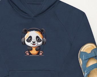 Boys hoodie Hoodies for girls Organic hoodie Premium Vegan Hoodie Cute panda kids clothes boys clothing girls children's clothing