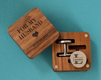 Wooden cufflink box, only one cufflink box