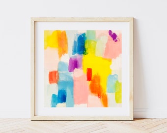 Original abstract painting on canvas, modern art on canvas, colorful wall art, interior decoration