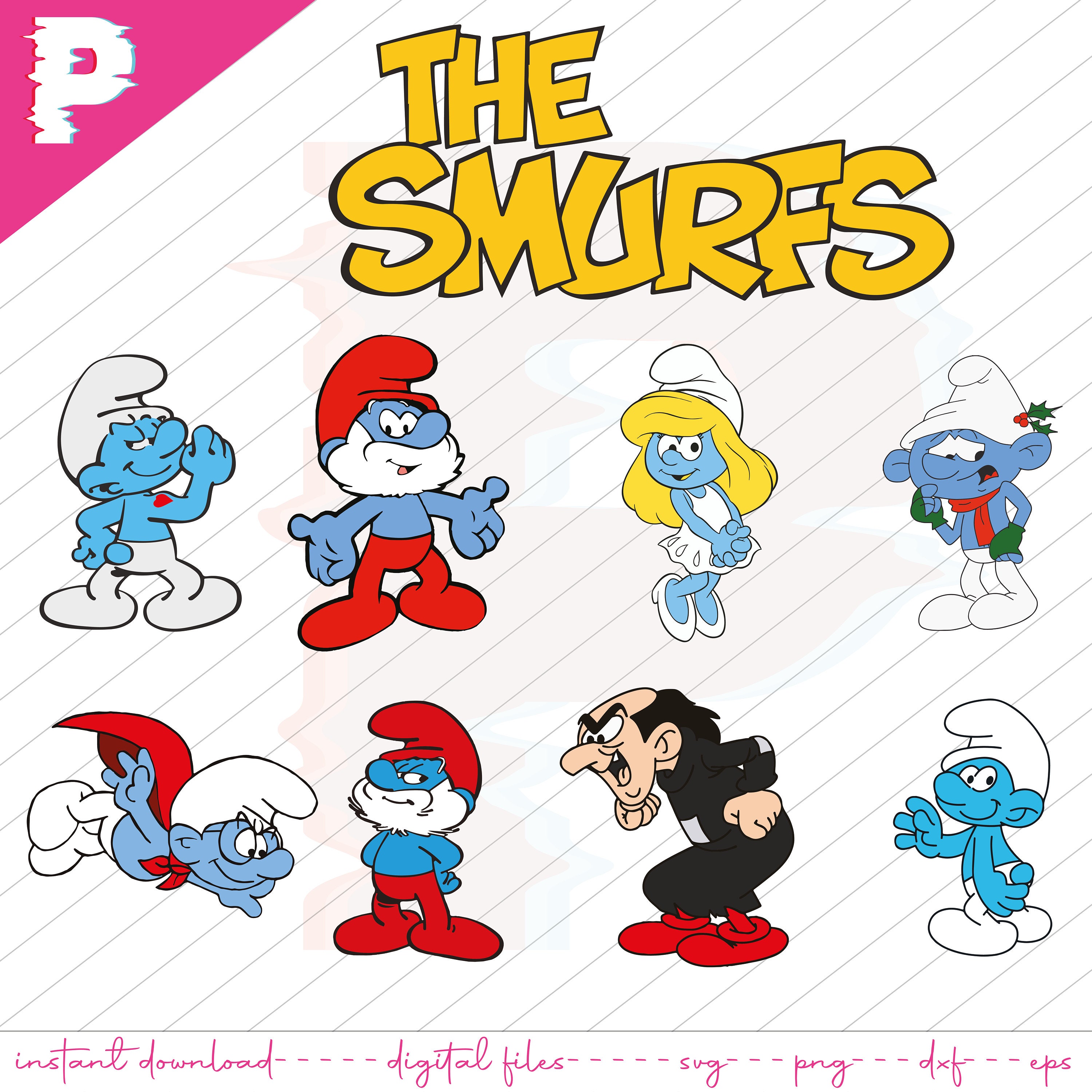 Smurfs Cartoon Characters