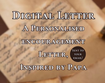 Ghost Digital Personalised Encouragement Letter | Printable PDF