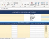 Construction Budget Tracker Excel | Project Cost Template | Variation Log | Cost Ledger | Contractor Finance Spreadsheet