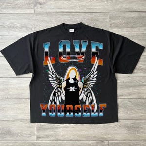 Love Yourself Angel Tee Design: Inspiring PNG (Commercial Use)