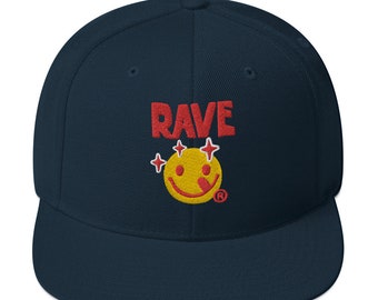 Ik hou van Rave Music Snapback Hat, Rave Snapback, EDM Geïnspireerde Snapback