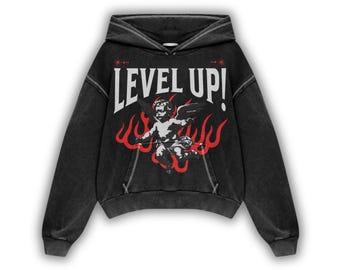 Level Up Angel PNG Tee Design | 5000x5000 Transparent PNG | Commercial Use Up to 2500 Sales
