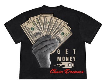 Streetwear Hustle PNG | Get Money Chase Dreams Graphic (High-Res, POD Ready)