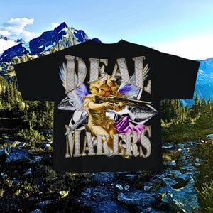Deal Makers Blonde Angel PNG T-Shirt Design | 5250x5250 Transparent PNG | Commercial Use for 1,000 Sales | Angelic Streetwear Graphic