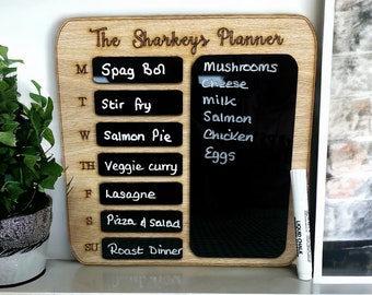 Personalised Family Kitchen Menu planner