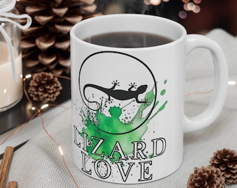 Lizard Life - Lizard Love / Reptile Lover Ceramic Mug 11oz