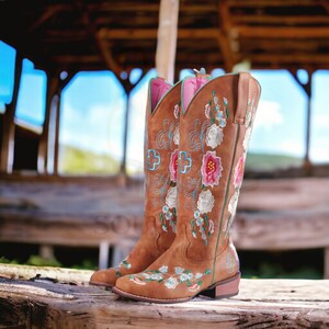 Womens Cowboy Boots Etsy UK