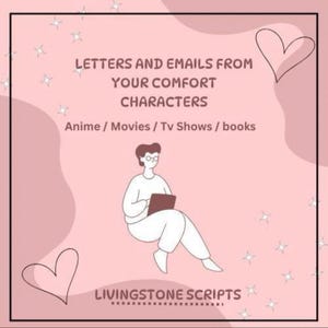 Personalised digital Letter pdfs from your comfort character. Series|book|movie|game