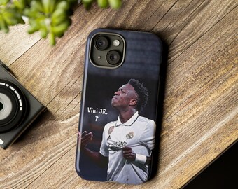 Vinicius Junior 7 Tough Handyhüllen für iPhone 13, 14, 15, Samsung Galaxy S21, S22, S23, Vini JR. Handyhülle Real Madrid