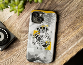 Real Madrid Logo Tough Phone Cases, iPhone 13, 14, 15, Samsung Galaxy S21, S22, S23