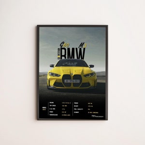 M3 G80 Competition MPerformance, decorazioni per la camera da letto, decorazioni per la casa, decorazioni per la cameretta dei ragazzi, poster digitali, auto di lusso, automotive, appassionati di auto, regali
