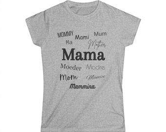 Camisa de mamá, mamá madre madre camiseta de manga corta, regalo del día de la madre, camisa de mamá, regalo para mamá, regalo de cumpleaños de mamá, mamá para ser camisa