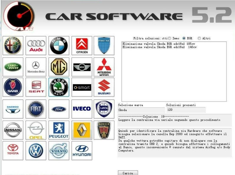 CarSoftwares 5.2 Ecu Immo Off EGR Off image 1
