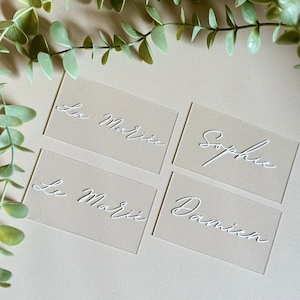 Marque places mariage personnalisés | mariage minimaliste | élégant