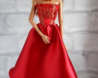 Party dresses for fashion dolls size 11.5 inch / 29 cm / 1:6 scale