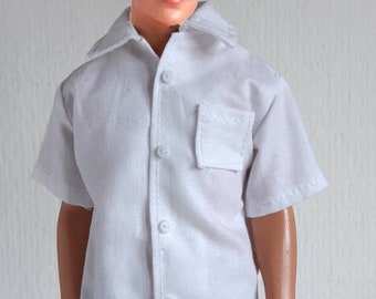 Long or short sleeved dress shirt for male fashion dolls size 12 inch /  30 cm