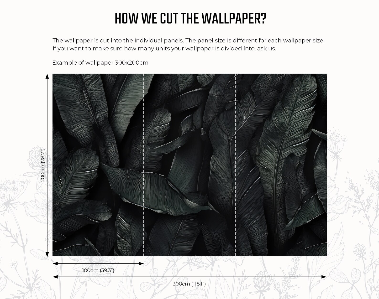 Dark Wallpaper, Tropical Leaf Wall Mural | Wall Decor | Home Renovation ...