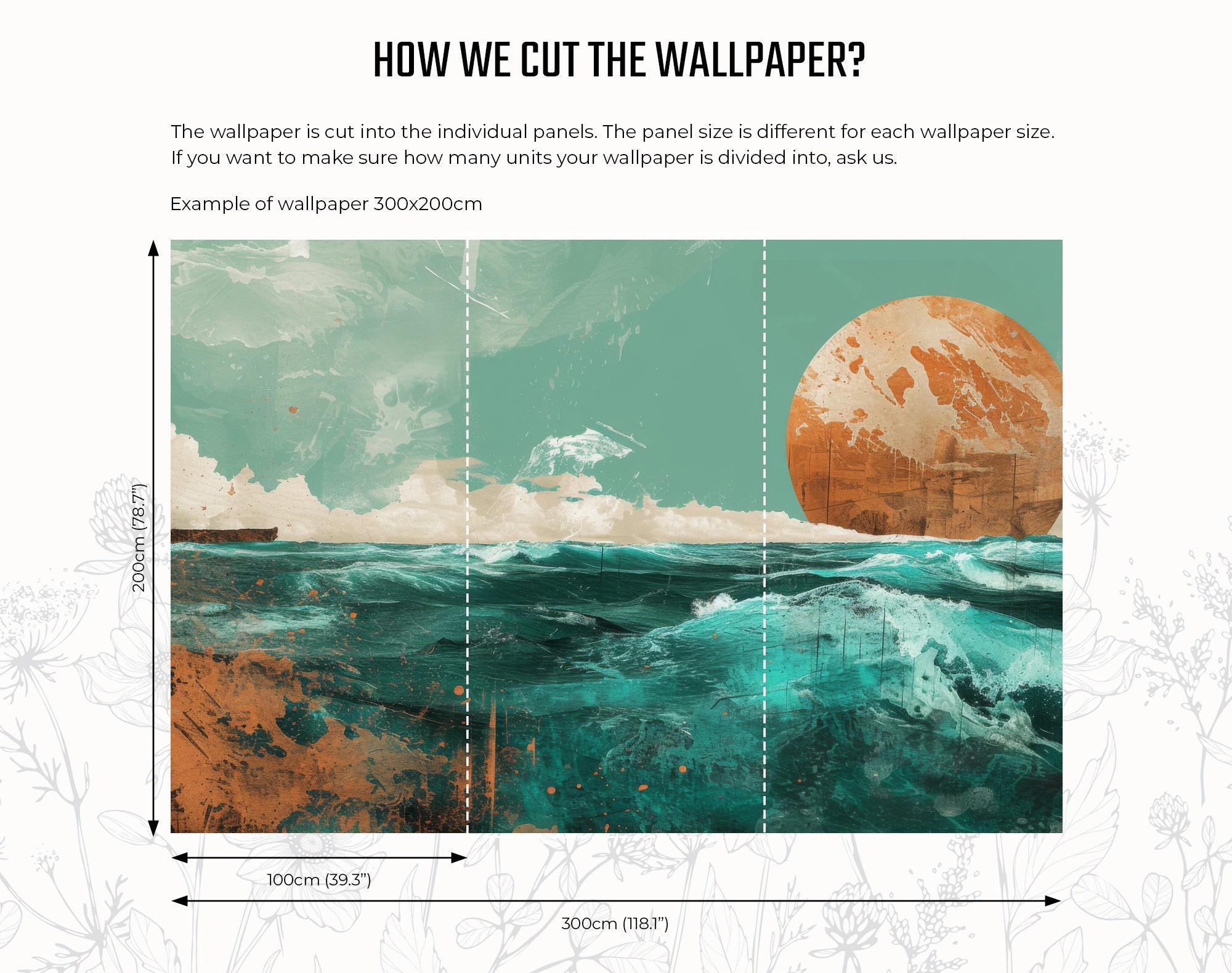 Abstract Daad Sea & Sun Marine Abstract Wallpaper | Wall Decor | Home Renovation ...