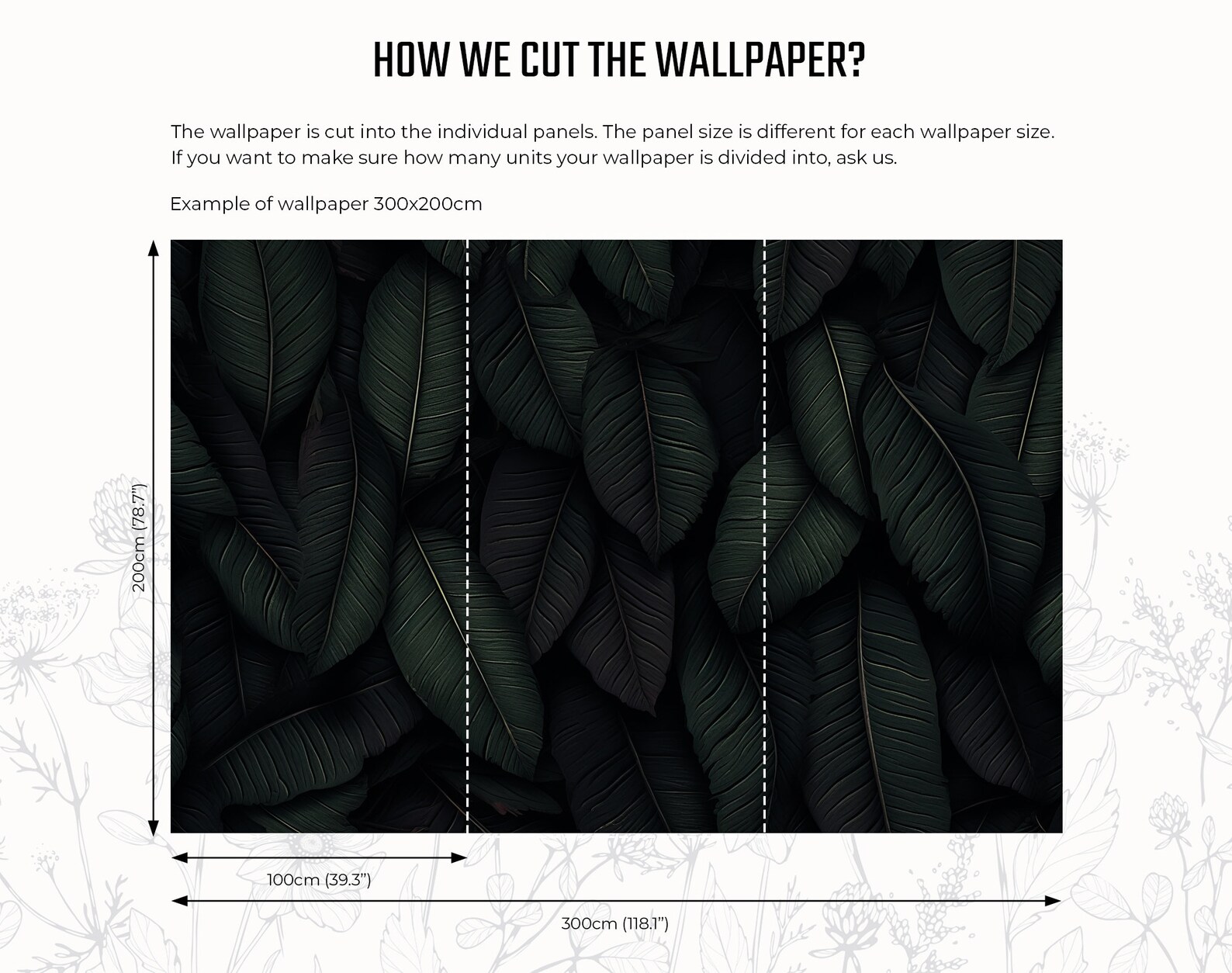Dark Leaves Wallpaper With Hint of Green | Wall Decor | Home Renovation ...
