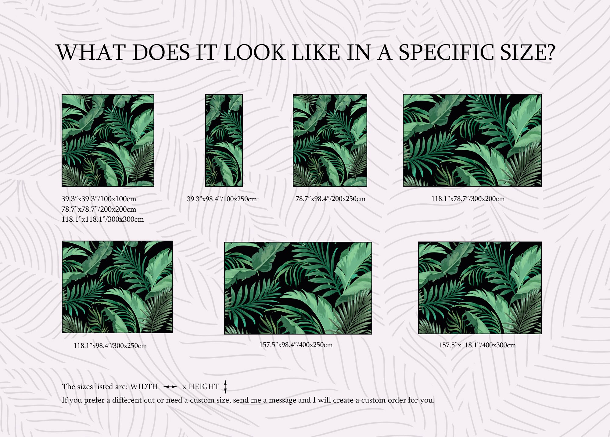 Dark Tropical Green Leaves Wall Mural | Wall Decor | Home Renovation ...