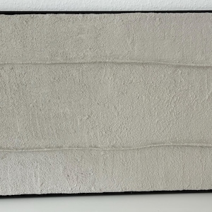 Handgjord väggkonst med beige textur - Modern minimalistisk heminredning