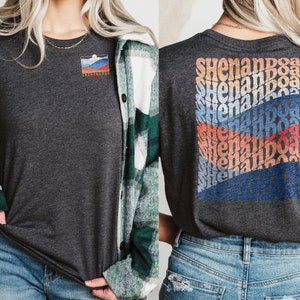 Shenandoah National Park Shirt, Groovy Tee, Shenandoah Tee, Virginia Shirt, National Park Gift, Unisex, Front and Back