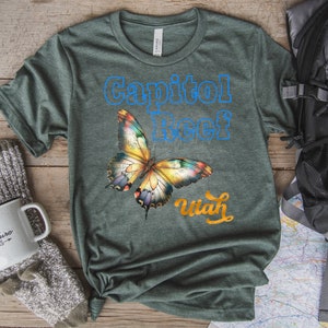 Capitol Reef National Park Shirt, Capitol Reef Butterfly Tee, Wildlife Animal Lovers Shirt, Unisex image 4