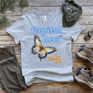 Capitol Reef National Park Shirt, Capitol Reef Butterfly Tee, Wildlife Animal Lovers Shirt, Unisex image 2