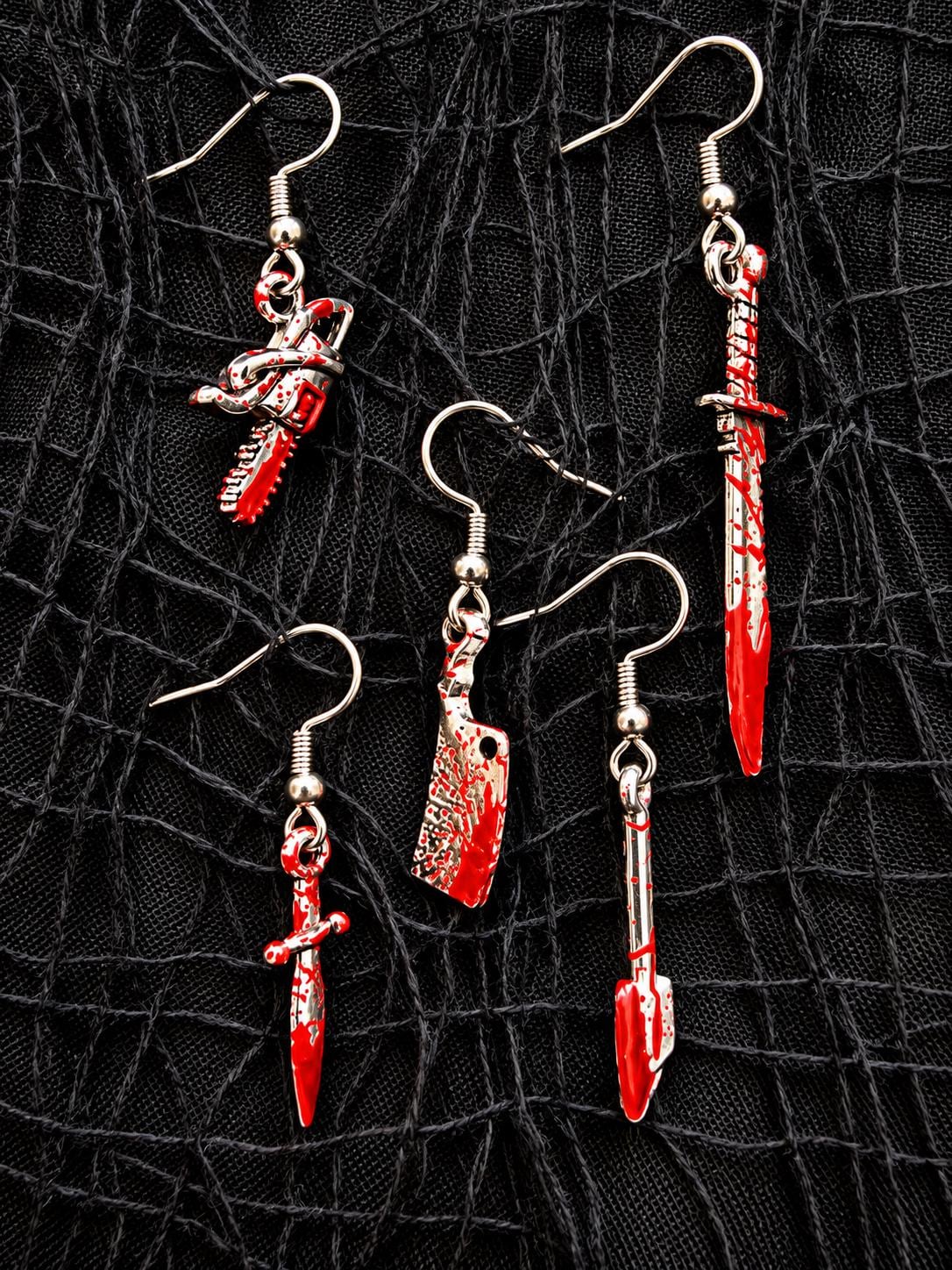 Chainsaw Earrings - Etsy