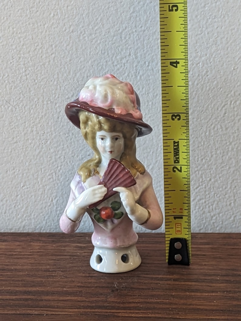 Antique Half-Dolls with Pink Bodices image 5