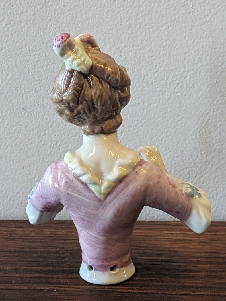 Antique Half-Dolls with Pink Bodices image 3