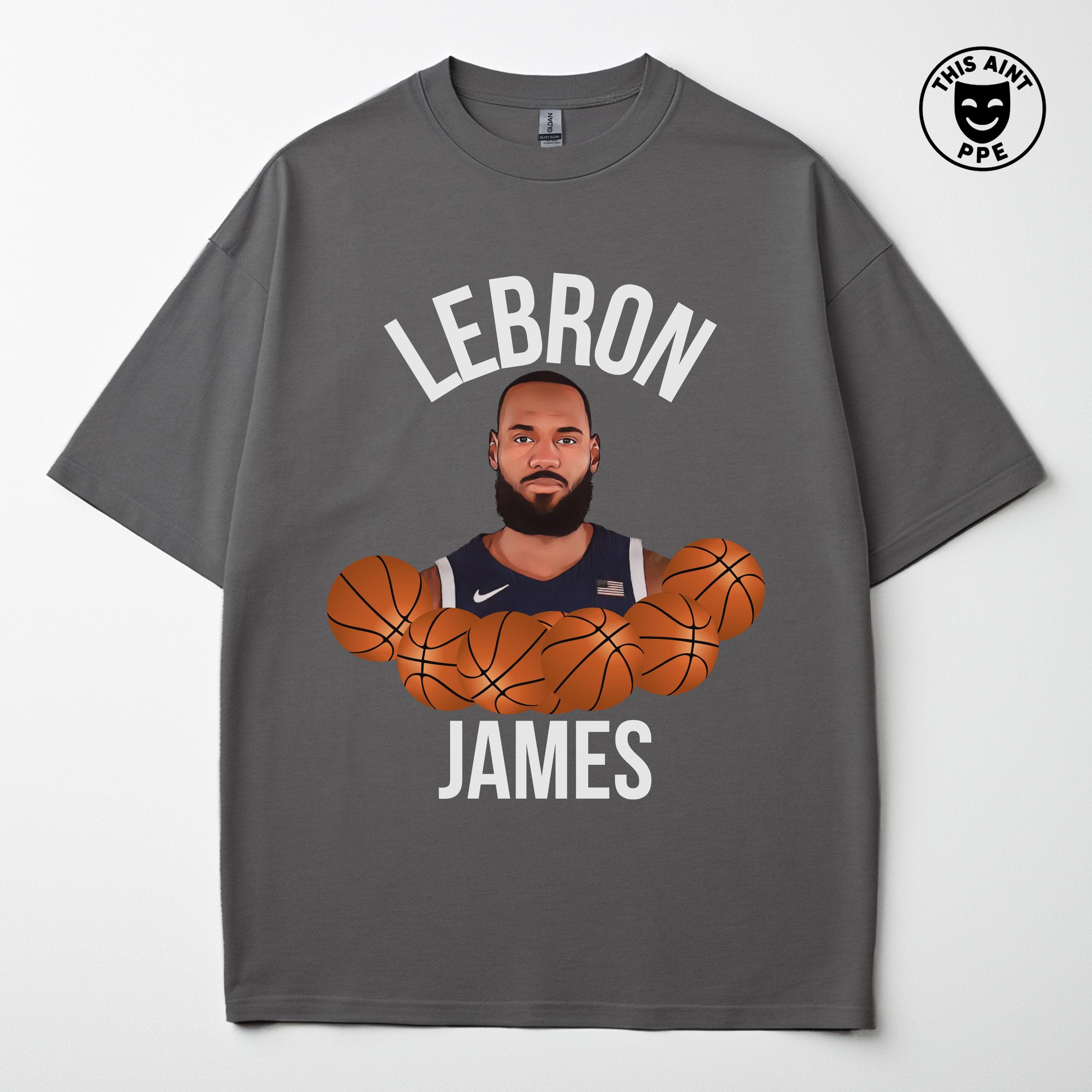 Lebron James Meme T-shirt, Funny NBA Basketball Gift - Etsy
