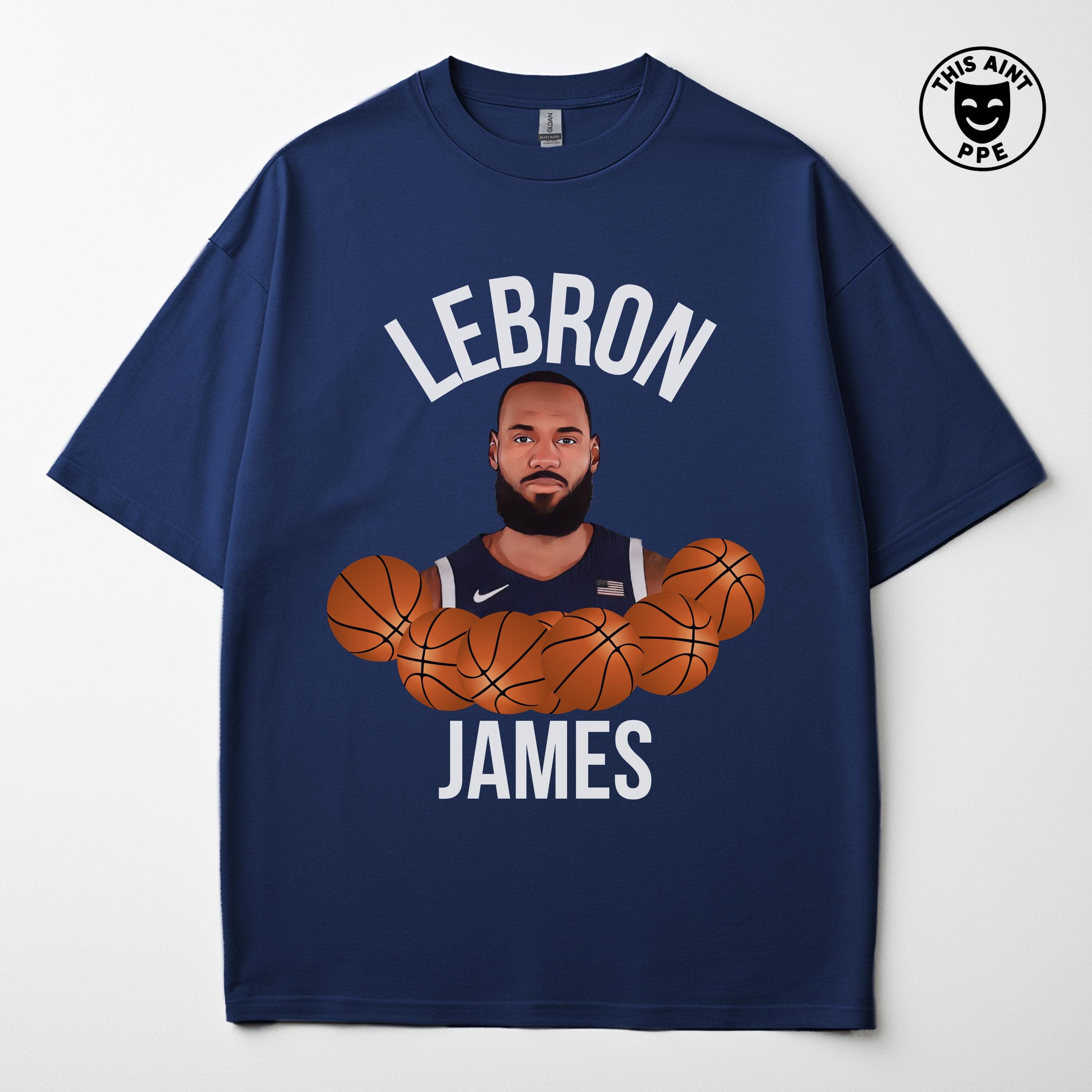 Lebron James Meme T-shirt, Funny NBA Basketball Gift - Etsy