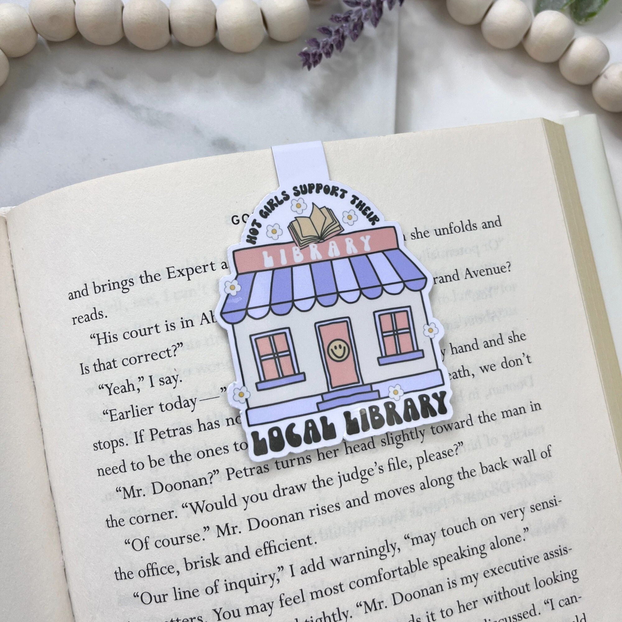 hot girls support the local library bookmark