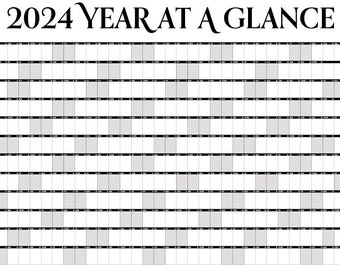 Yearly Planner 2024 Wall Calendar