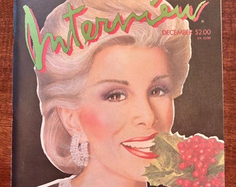 Andy Warhol’s Vintage Interview Magazine With Joan Rivers December 1984