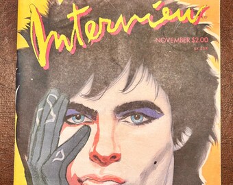 Andy Warhol’s Vintage Interview Magazine With Nick Rhodes November 1985