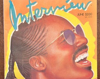 Interview vintage d'Andy Warhol avec Stevie Wonder, juin 1986