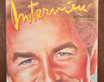 Rivista di interviste vintage di Andy Warhol con Don Johnson, settembre 1986