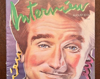 Andy Warhol’s Vintage Interview Magazine With Robin Williams August 1986