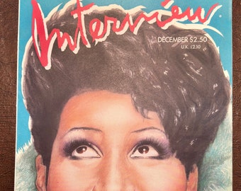 Andy Warhol’s Vintage Interview Magazine With Aretha Franklin December 1986