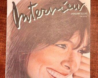 Vintage, Interview Magazine, Featuring Diane Keaton, January 1987, Andy Warhol