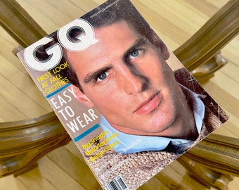 GQ Magazine, Vintage, August 1983, Erster Blick auf Herbstkleidung, Aufbau Ihrer Garderobe mit Vertrauen