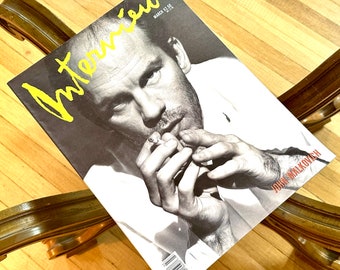 Interview Magazin, Vintage, Mit John Malkovich, März 1989, Andy Warhol